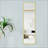 Adamariz Aluminium Alloy Freestanding Modern Wood-Tone Rectangle Mirror-748393818-748393003-747212597