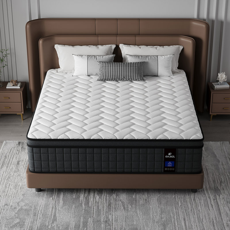Wayfair Sleep 10''/12'' Medium Pocket Spring Hybrid Mattress with CertiPUR-US, Twin, 12"
