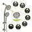 Multi Function Shower System In Brushed Nickel With 4.7" Showerhead, 7 Hand Shower, Adjustable Bar Rain & Arm-127368570
