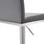 Upholstered Adjustable Height Counter Stool with Metal Frame-1881748251