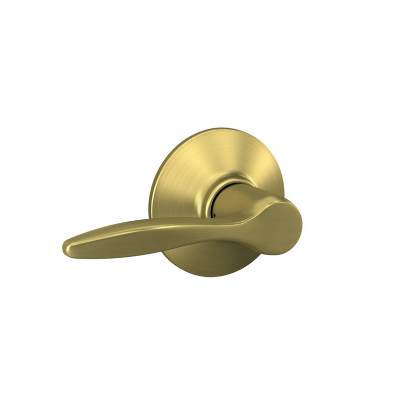Delfayo Lever Hall & Closet Lock, Satin Brass