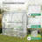 Aoodor 7x3x7 FT Lean to Greenhouse-90589152