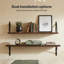 Solid Wood,Paulownia Wood, Iron Floating Shelf