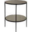 Anna Mirrored Glass Top End Table