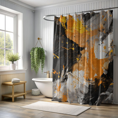 Rideau de douche à l'huile
