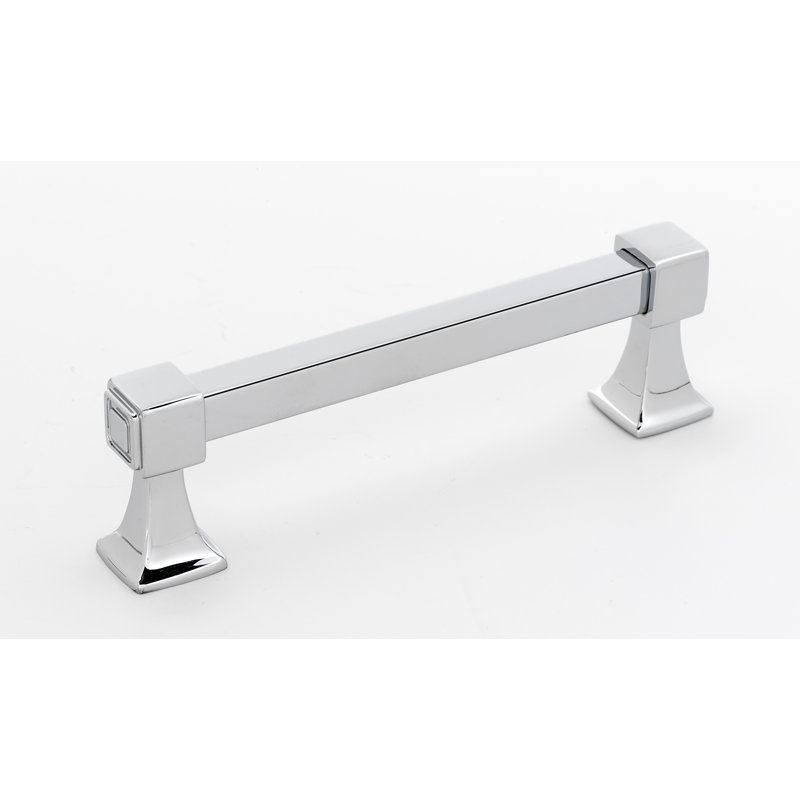 Poignée barre / poignée, Chrome poli, 4"