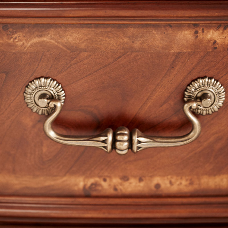 Cortina Honey Walnut Leather Storage Bench