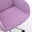 Fauteuil de bureau ergonomique pivotant, essentiel pour la chambre à coucher, velours, base argentée, rehausse le mouvement du revêtement en velours, construction, réduit la fatigue physique-121106562