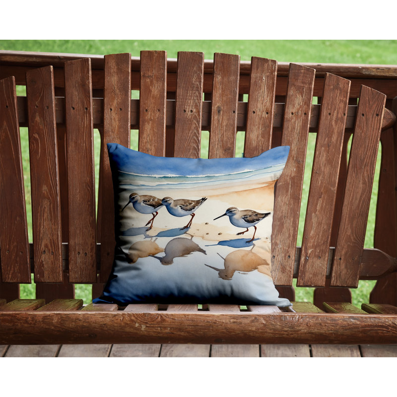Coussin Sandpipers, Carré 14 po