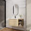 Meuble-lavabo en chêne blanc avec lavabo en céramique-328380032