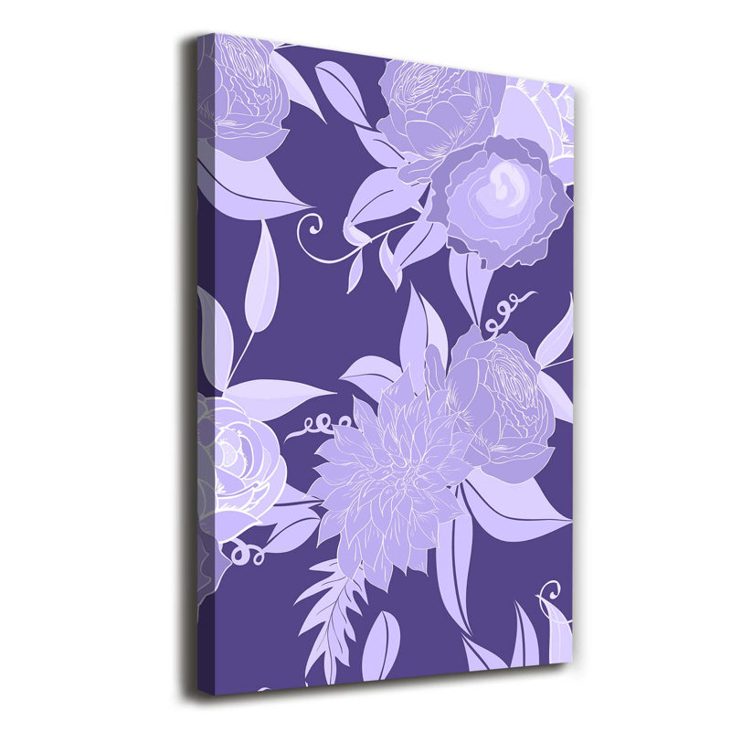 Floral Pattern - Wrapped Canvas Print