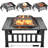 Digna Square Iron Smokeless Fire Pit with Lid-1663671339