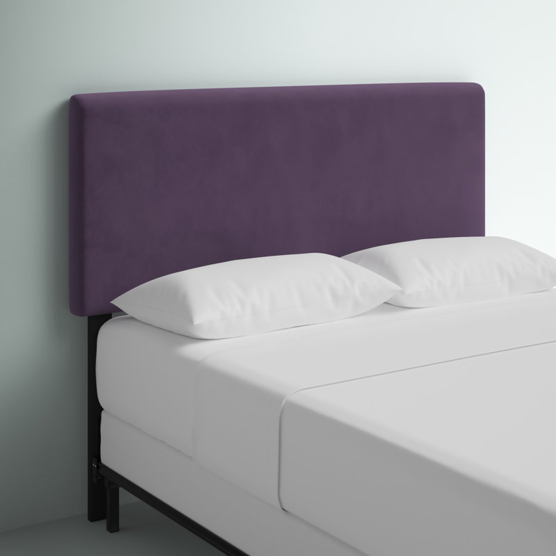 Hetherington Upholstered Headboard, King, Aubergine Velvet