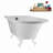 62" Streamline Clawfoot Tub,Tray,Drain, Clawfeet-101628987-102218225