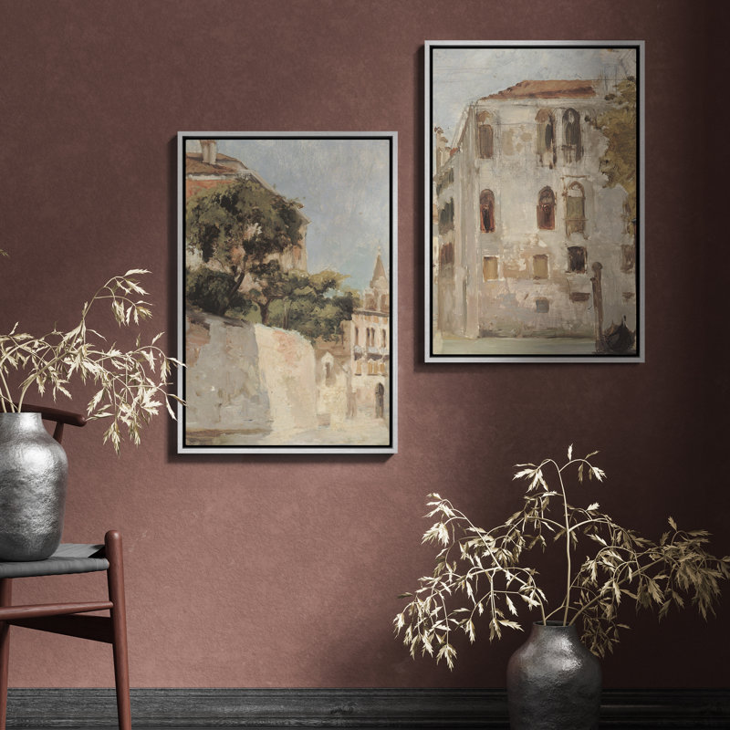 Art mural encadré rétro antique classique pour chambre à coucher, H 24 po x l 16 po, Blanc