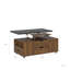 Table basse relevable moderne avec 2 tabourets, rangement dissimulé et tiroirs extensibles pour une salle à manger et un salon peu encombrants-878293511-878293510