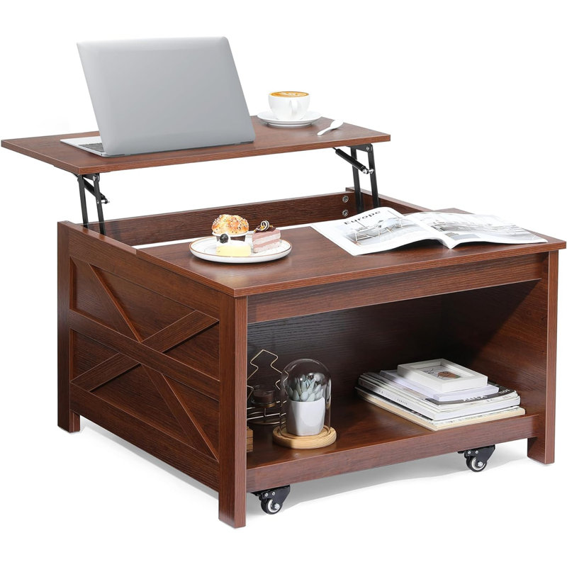 Table basse Evajoy, Brun, Brun