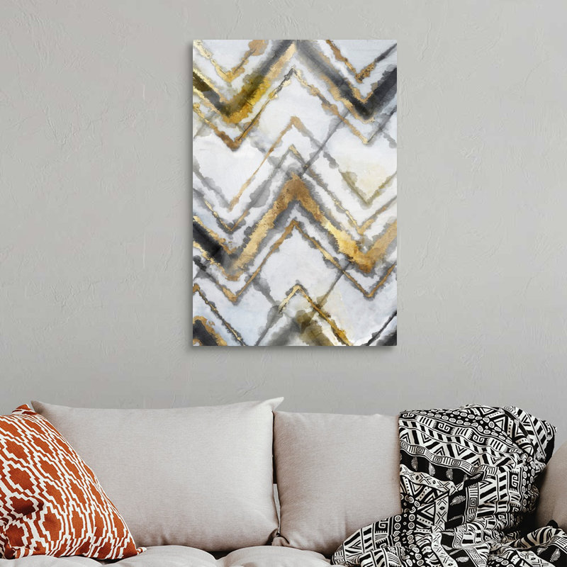 Reproduction d’art sur toile « Tye Dye III Neutral version » par Eva watts, Toile tendue, H 36 po x l 24 po x P 1,25 po