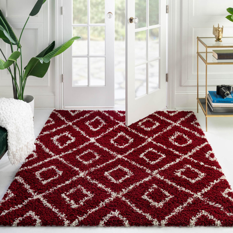 Assata Geometric Indoor Rug, Square 3'3"