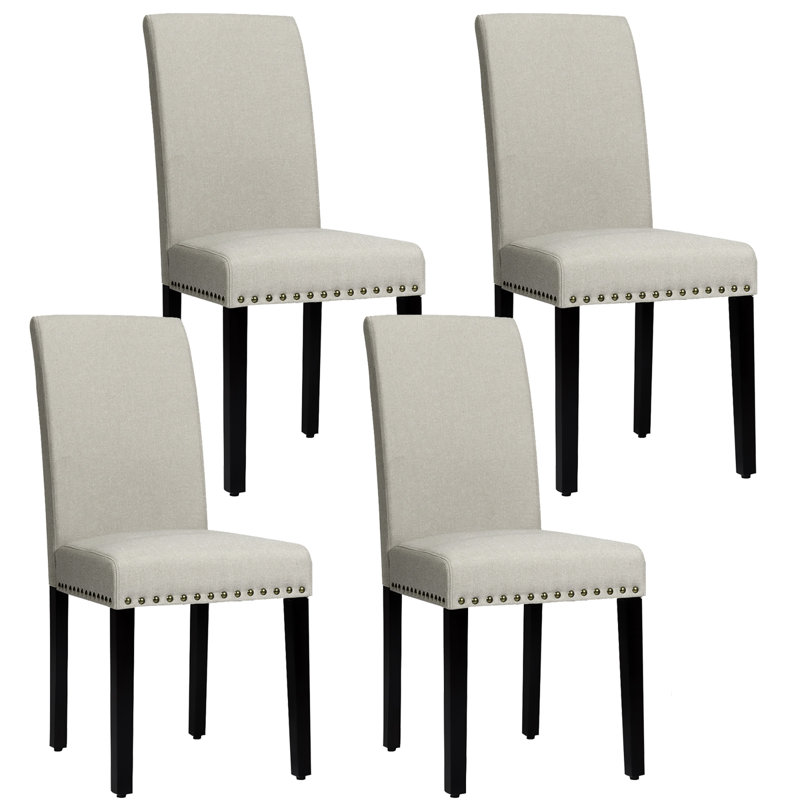 Breedsville 21'' H Linen Upholstered Side Chair, Celadon