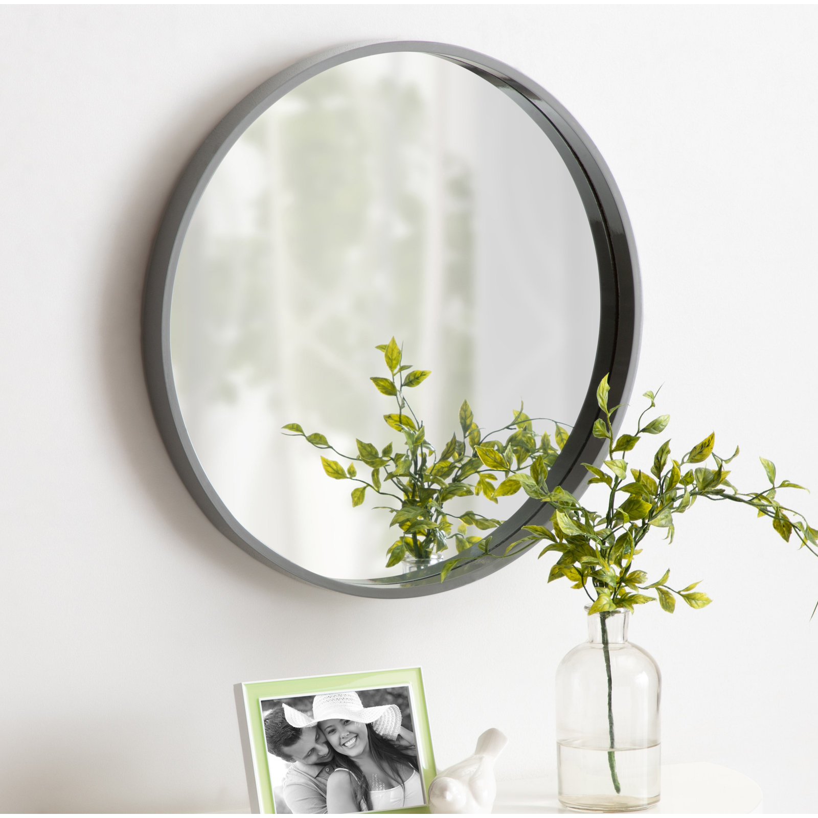 Arranjeet 32" Accent Mirror, 21.6" x 21.6", Gray