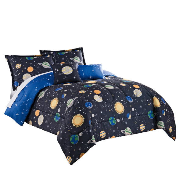 PBS Kids Arthur In Space Theme Printed Ultra Soft Comforter/Sham Set  Bedding-Twin Size