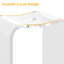 Banc de douche en acrylique 15,5 po Olcay