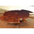 84" Round Perimeter Leaf Mahogany Dining Table