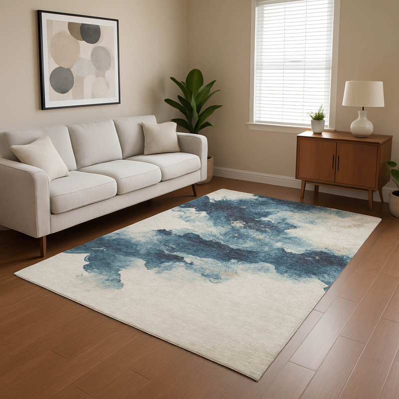Premium Machine Washable Jacquez AMF1801 Modern Rug, Rectangle 10' x 14'