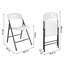 Chaise pliante en plastique massif COSCO, intérieur / extérieur, à contreventement double-836328331