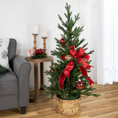 48' H Lighted Artificial Fir Christmas Tree