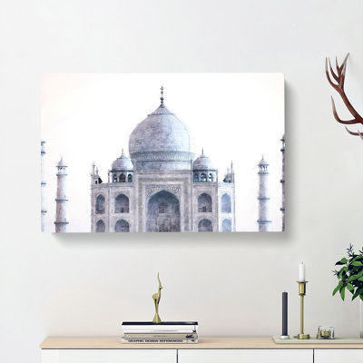 The Taj Mahal In Agra India - Wrapped Canvas Painting
