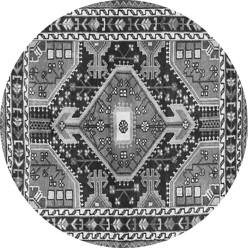Metty Performance Oriental Indoor Rug, Round 8'