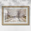 Le boulevard de Pontoise à Argenteuil, effet de neige, 1875 - Claude Monet - Estampe encadrée sur mesure-554447654-554447636-554447663