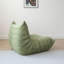 Chaise avec coussin vert 100% polyester-1284836931