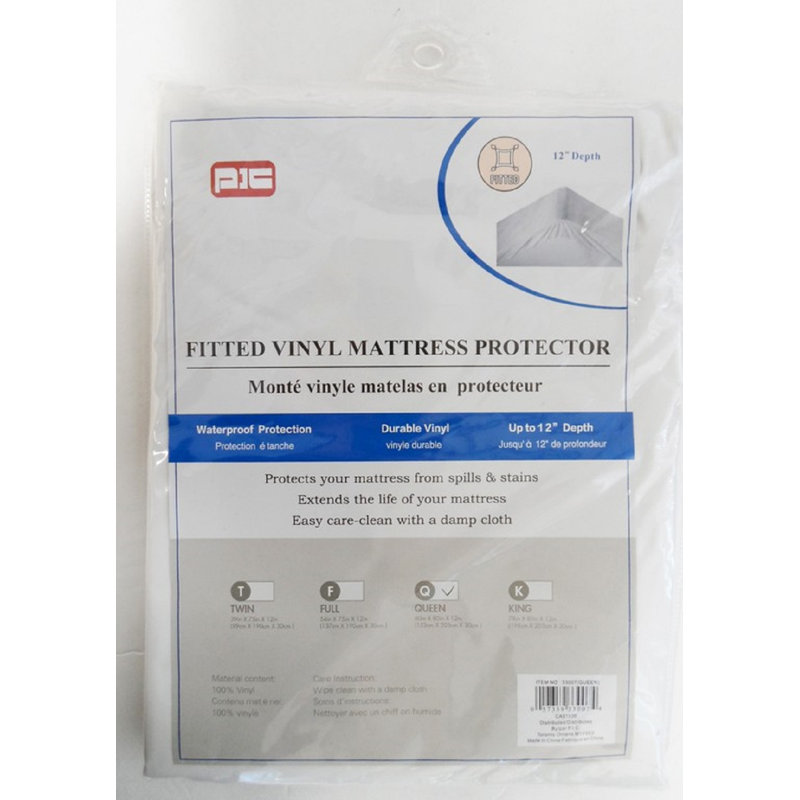 Housse de protection pour matelas imperméable Hodge, Grand