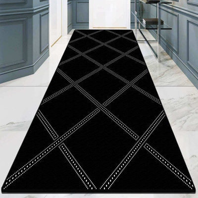 Antibacterial Hall Carpet, 100% Polyester, 31.5 x 59.1 inches | 10 mm Pile Height, Non-Slip Underside, Washable by Machine | Durable, Easy to Clean, Perfect for High Traffic Areas & Home Decor