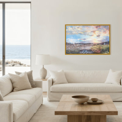 Paysage de glace inspiré de la nature par Stefanie Bales - œuvre d'art encadrée