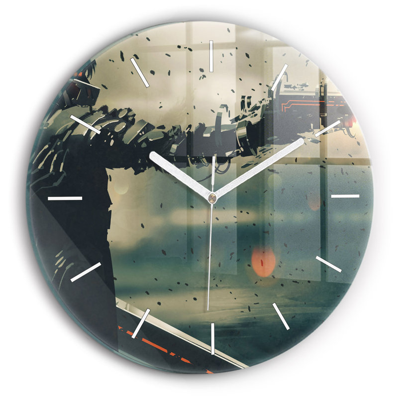 Glass Wall Clock