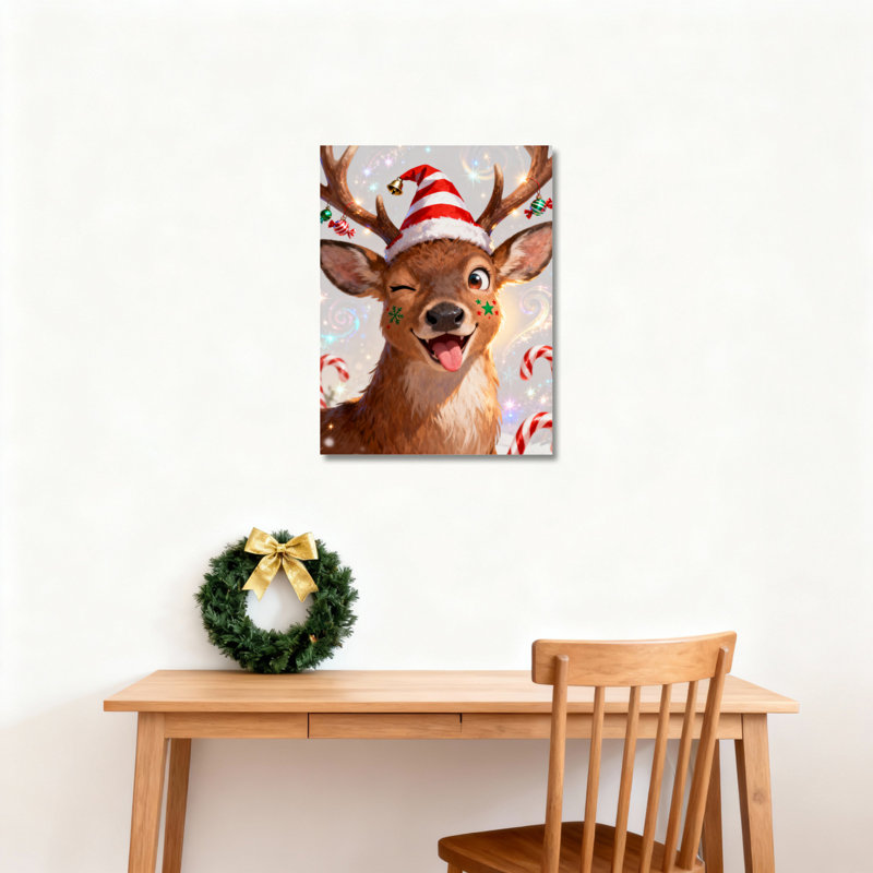Canvas Wall Art Deer Hat Canvas Wall Art, 24" H x 16" W