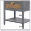 Table d'appoint à 2 tiroirs, rotin naturel, table de bout, convient à la chambre à coucher, au salon et au bureau