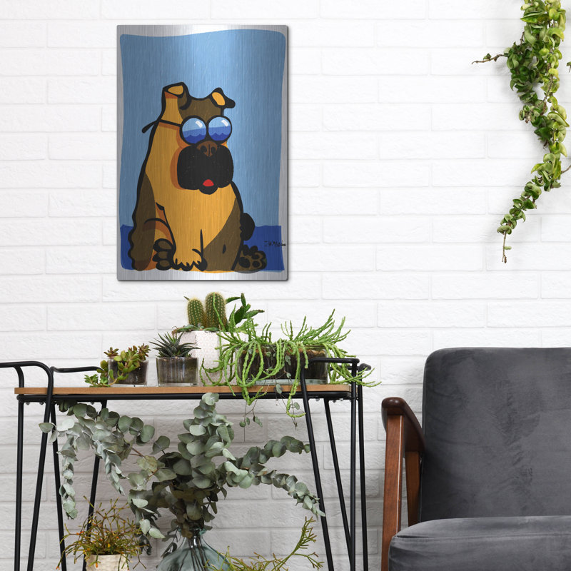 «Cool Dog Blue» par Irena Orlov, H 16 po x l 12 po