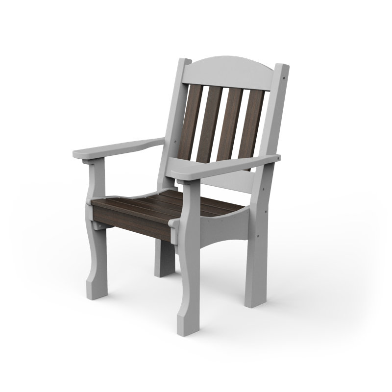 Chaise de patio Alister, Noyer brésilien / blanc