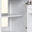 Meuble-lavabo de 20 po avec lavabo, pieds en bois massif, tablette réglable, tiroir inclinable, boutons en alliage de zinc, armoire autoportante moderne pour petite salle de bain-409816072