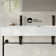 Claire 48" Double Basin Console Sink With Legs