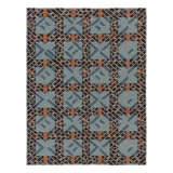 Contemporary Scandinavian Style Nordic Grid Wool Rug by Rug & Kilim, India