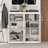 47.2 '' Four-Layer Square Combatable Bookcase With Glass Doors-1642541965