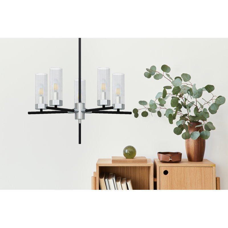 Lustre linéaire à 5 lumières à intensité variable Kasjen