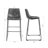 Set of 2 Adan Iron Frame Black Faux Leather Bar Stool-1624256424