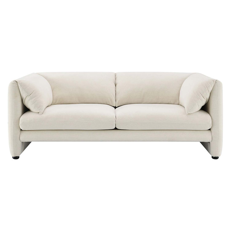 Causeuse 76 po Jaeda, lin beige